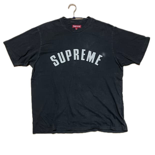 [L]Supreme Cracked Arc Top Black - 24SS