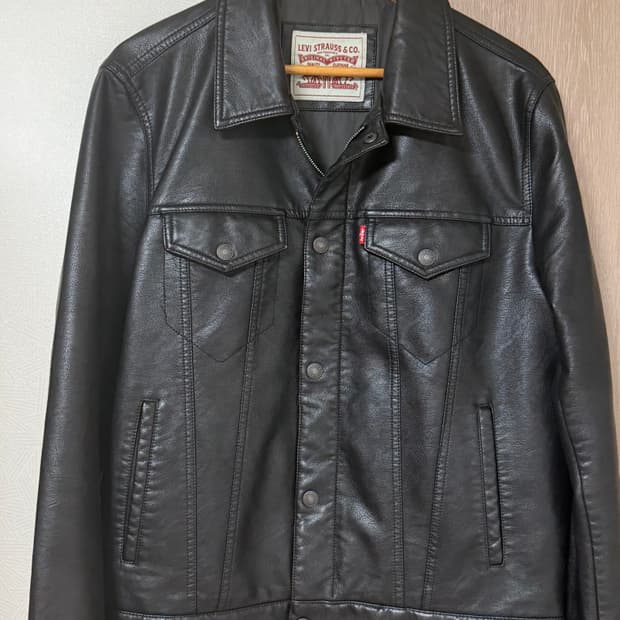리바이스 레더 트러커 자켓