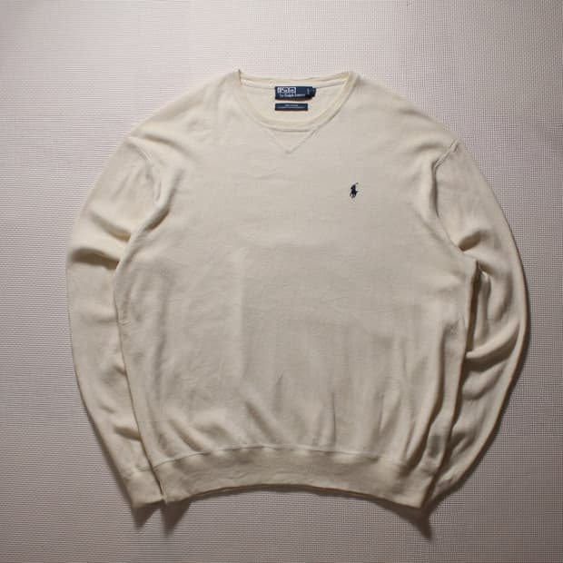 Polo 폴로 랄프로렌 아이보리 라운드 니트
