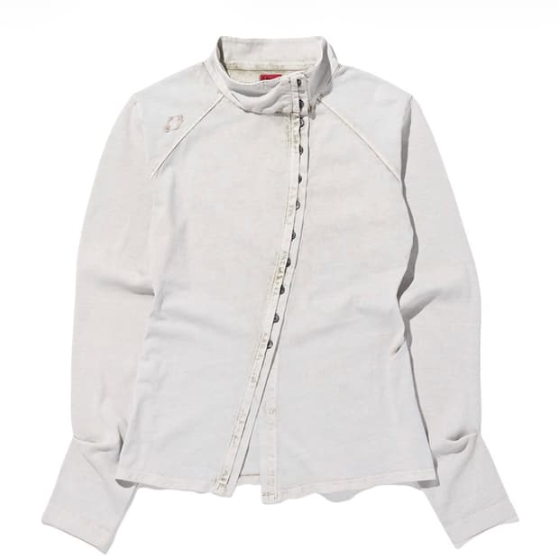 미스치프 워시드 저지 셔츠 S 라이트 베이지 