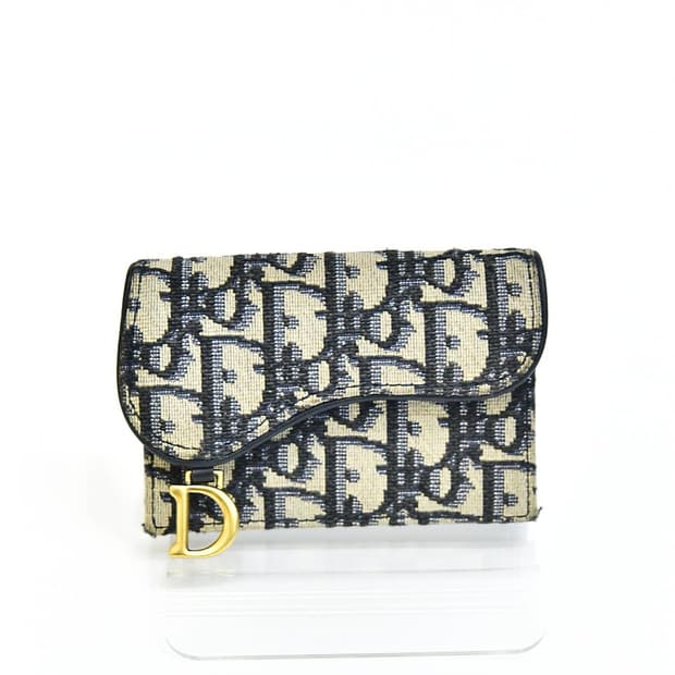 디올 오블리크 새들 카드지갑(정품)