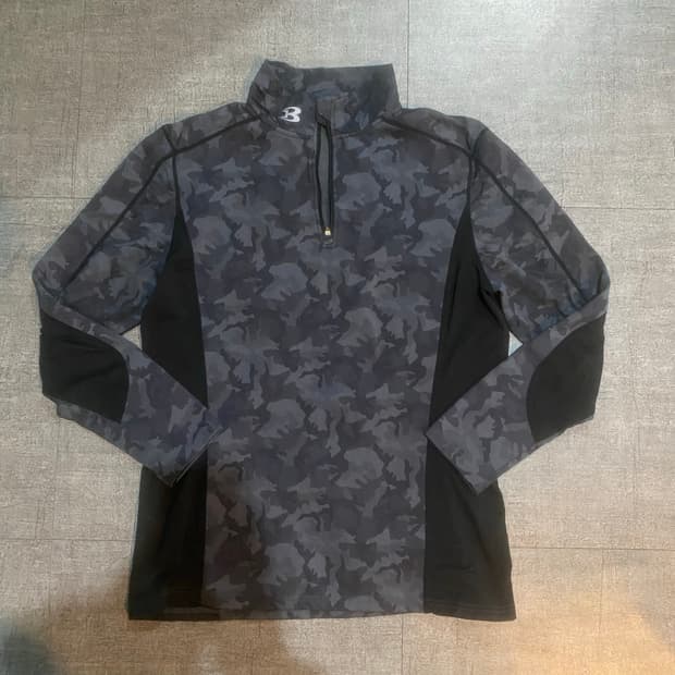 일본빈티지 uniqp 올드스쿨스트릿 밀리터리 카모집업스웻셔츠