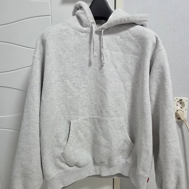 슈프림 사틴 아플리케 후드티 m