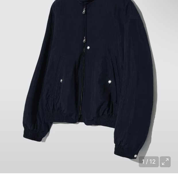 세터 샌티 나일론 오버사이즈 블루종 MA-1 네이비 XL