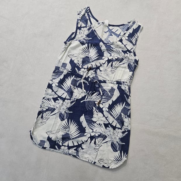 S 팜웨이브 하와이 하와이안 맨소매 셔츠0403Y