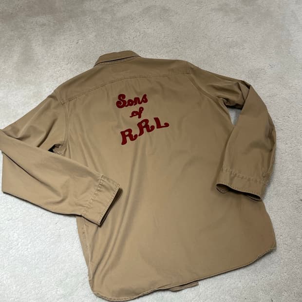 더블알엘 RRL 자수 코튼 워크 셔츠