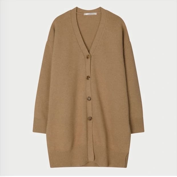 유솝 아뜰리에 케이트 kate 롱 가디건 카멜 블마인쇼발레코어클리시어쓰탐
