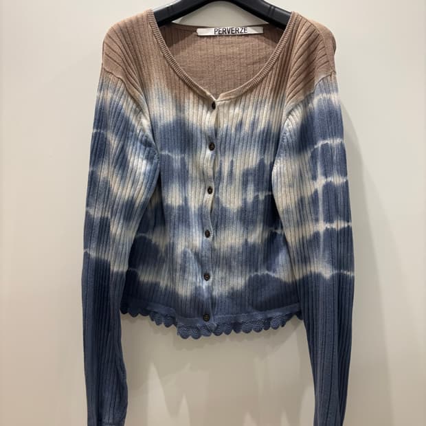 퍼버즈 타이다이 가디건