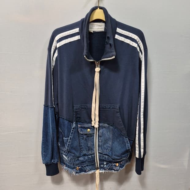 그렉 로렌 50/50 데님 패치워크 트랙 자켓 3 105~110