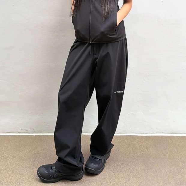 jichoi comfort 26-002 나일론 팬츠 챠콜 3size