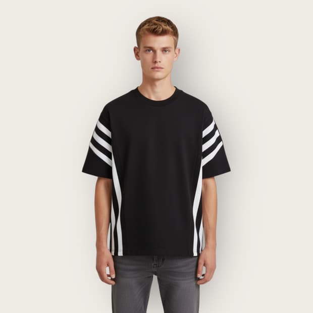 105/ 시스템옴므 사이드 스트립 니팅 반팔