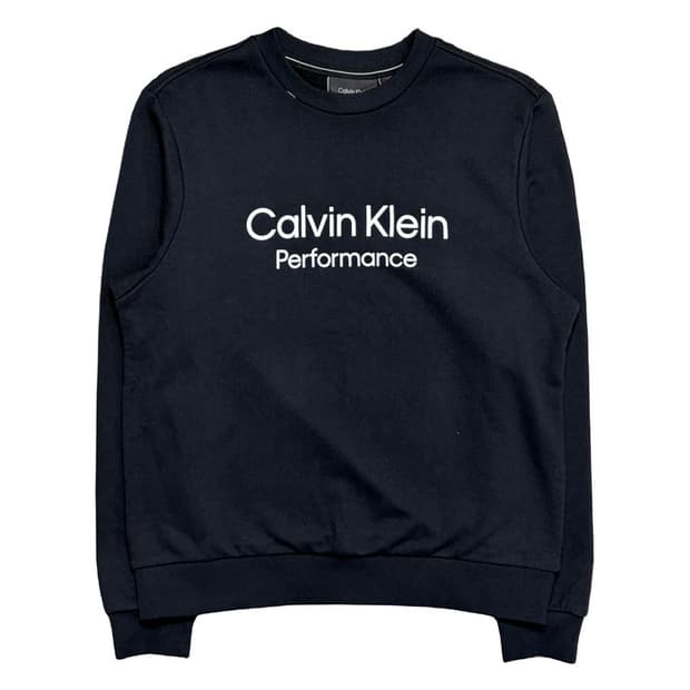 CALVIN KLEIN 프린팅 맨투맨 블랙 M