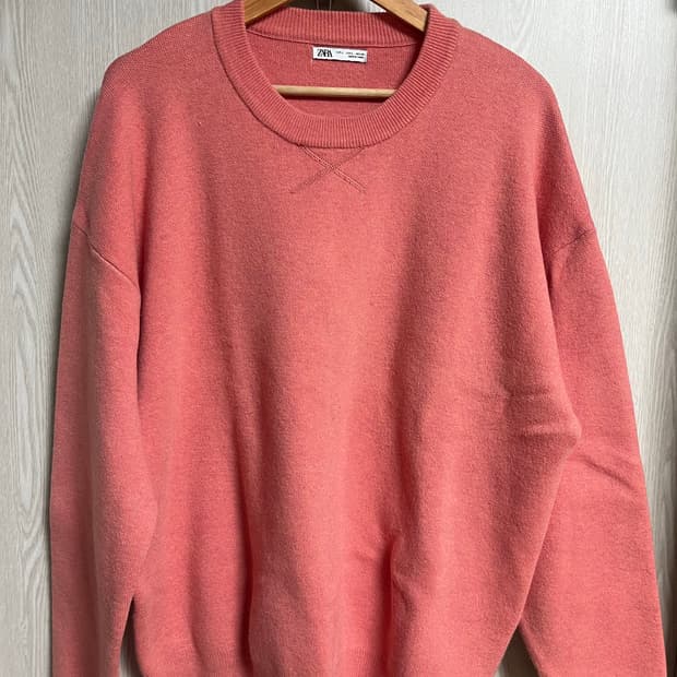 [ZARA] 자라 오버핏 라운드넥 니트 스웨터 (L사이즈)