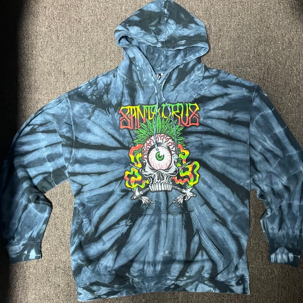 Santa cruz tie-die hoodie