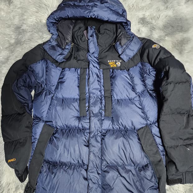 마운틴하드웨어 에어쉴드 구스 패딩 자켓 블루/블랙