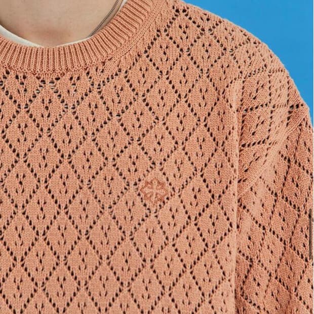 [어널로이드] 니트 풀오버, 오렌지, L