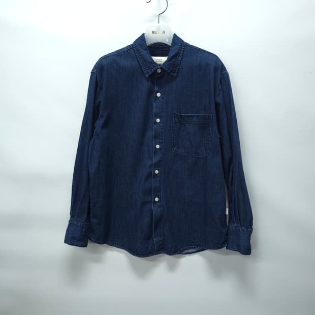 라퍼지스토어 여성 딥블루 데님 셔츠 (S)