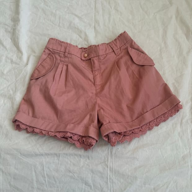 키치 러블리 피치핑크 숏팬츠