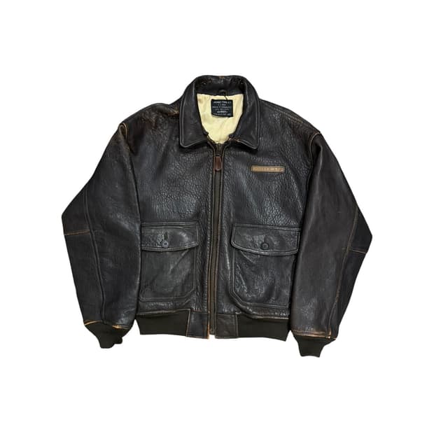 Avirex 아비렉스 카우레더 A-2 자켓