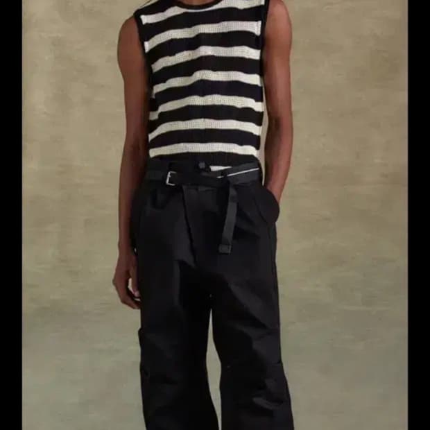 앤더슨벨 크로스오버 와이드 진 팬츠