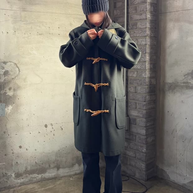 [M]폴로 랄프로렌 90s 울 더플코트 올리브