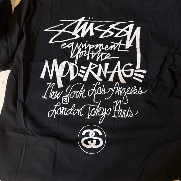 스투시 모던 에이지 반팔 블랙 XL