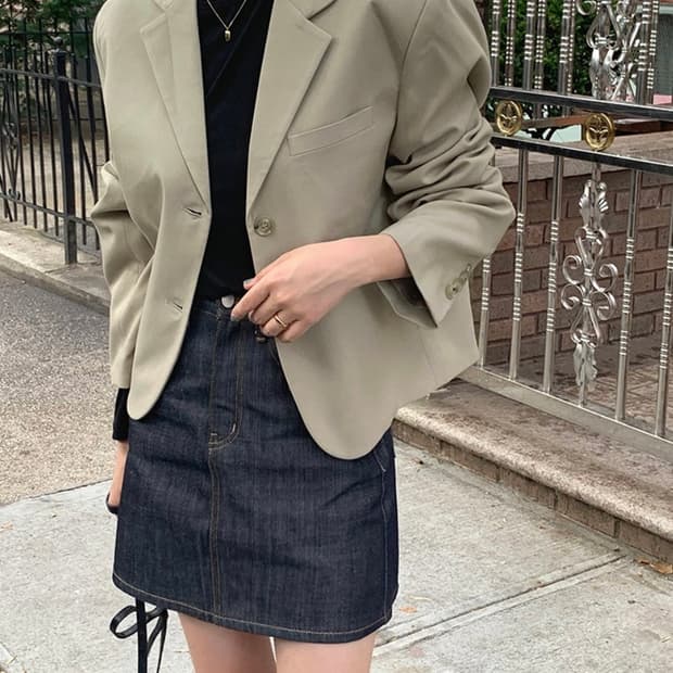 가내스라 베이지 자켓