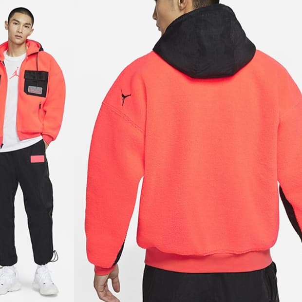 나이키 신형 20FW 조던 23 엔지니어드 쉐르파 플리스 후드집업 자켓