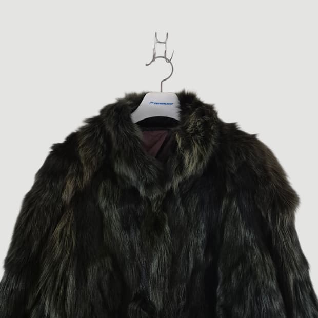 SAGA FOX 빈티지 y2k 여우털 코트 자켓 Women