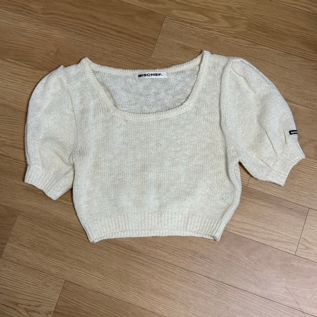 미스치프 반팔 니트 