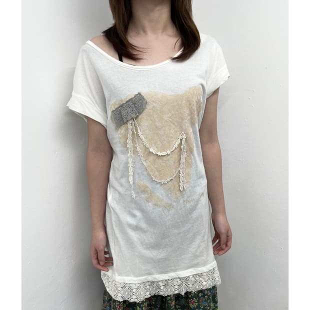 페어리 레이스 디테일 원피스