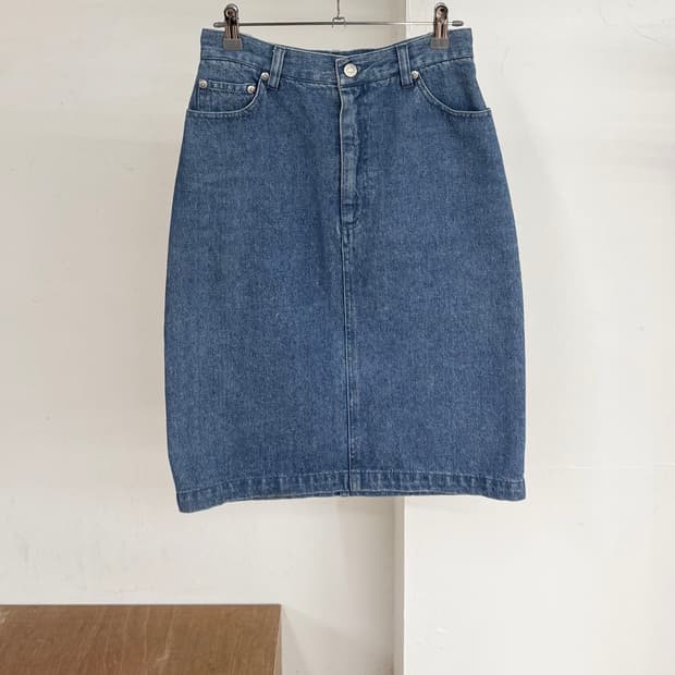 폴로 랄프로렌 데님 미디스커트 
