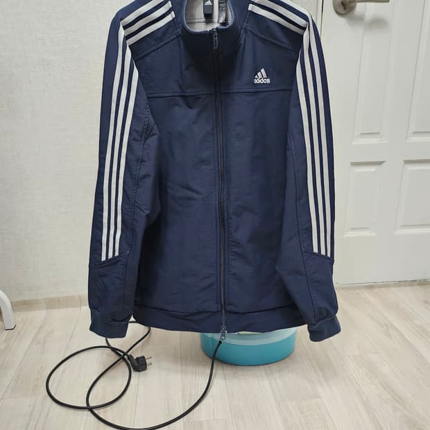 (115)3XL☆초희귀☆아디다스 에센셜3st우븐2중지퍼[네이비]트랙탑져지