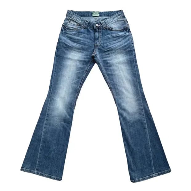 플리즈노팔로우 엔젤 로고 데님 부츠컷