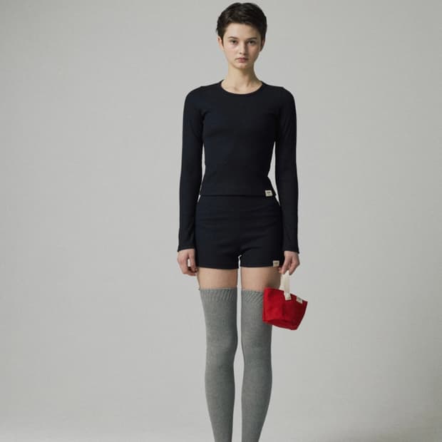 글로니 G CLASSIC RIB CREW NECK LONG SLEEVE