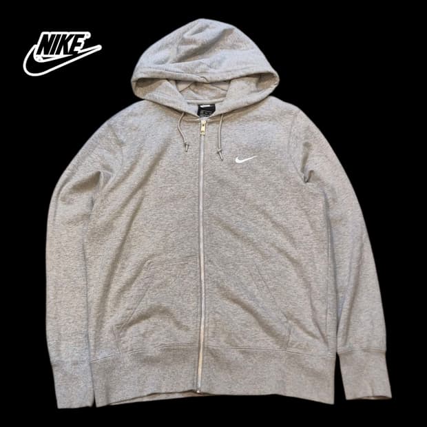 2XL 나이키 그레이 후드집업 