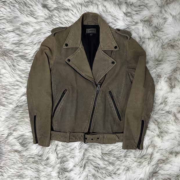 [S] Current Elliott 워싱 라이더 자켓