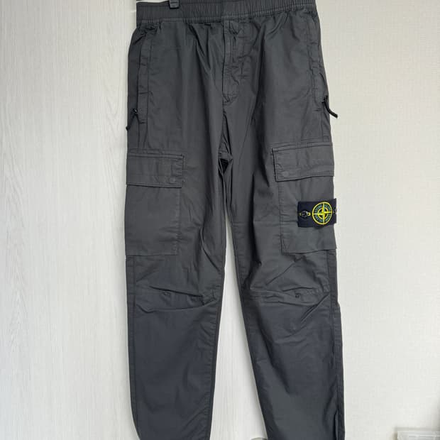 스톤아일랜드 카고 조거팬츠 그레이 80
