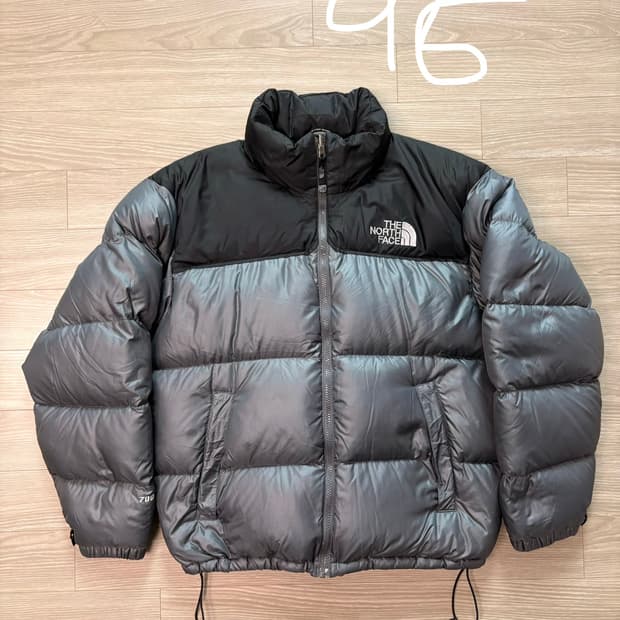 (95,수수료포함)노스페이스 700 눕시 패딩 그레이/블랙