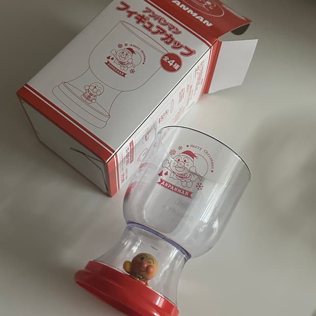 호빵맨 코킨쨩 크리스마스 컵 (새상품)
