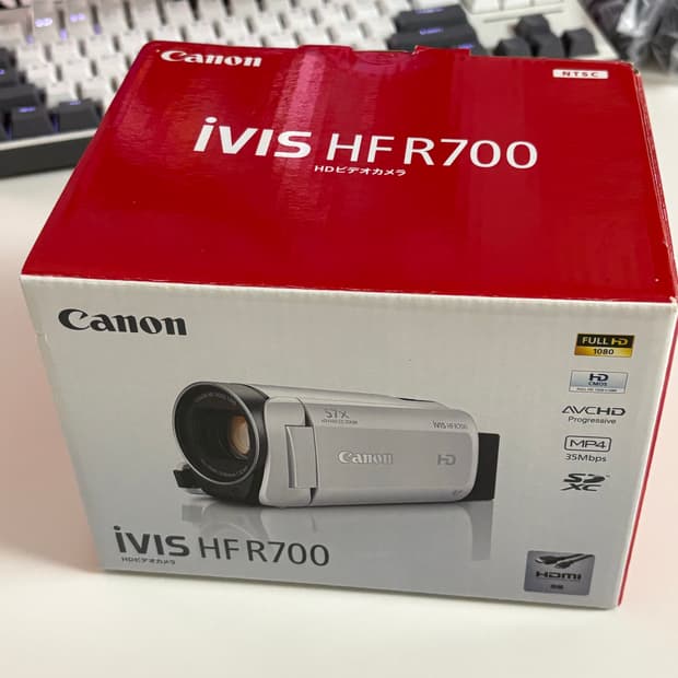 [풀박스] 캐논 iVIS HF R700 화이트