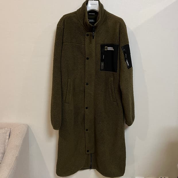 (L) 내셔널지오그래픽 뽀글이 롱 후리스