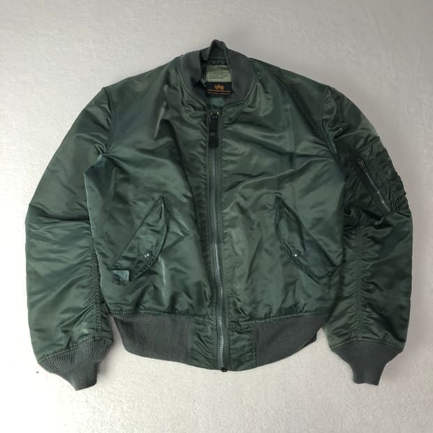 90s 알파인더스트리 USA 미제 Ma1 플라이트 자켓 
