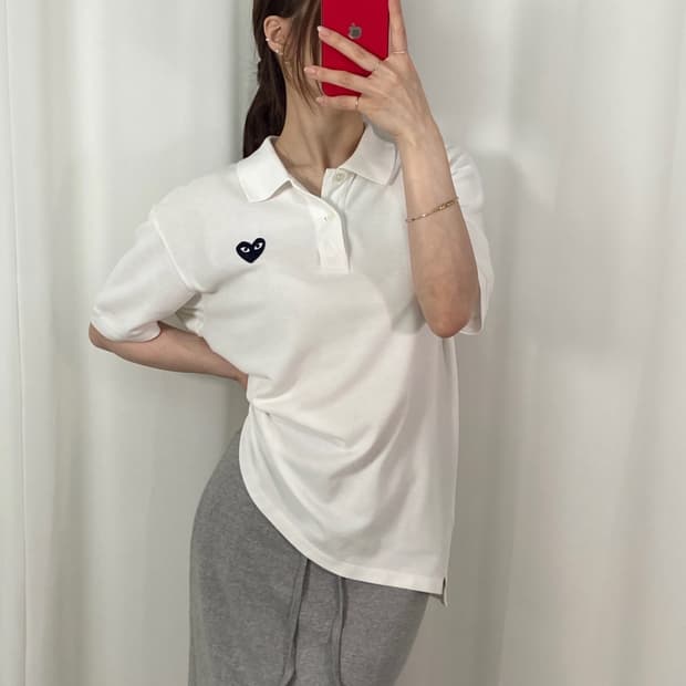 꼼데가르송 화이트 블랙와펜 pk