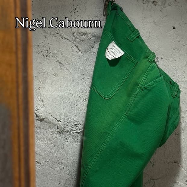 Nigel Cabourn Lybro라인 그라운트 워크 팬츠 그린