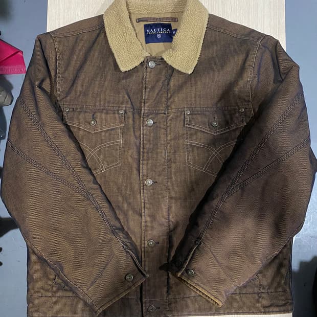 NAUTICA 코듀로이 넥 퍼 자켓 XL