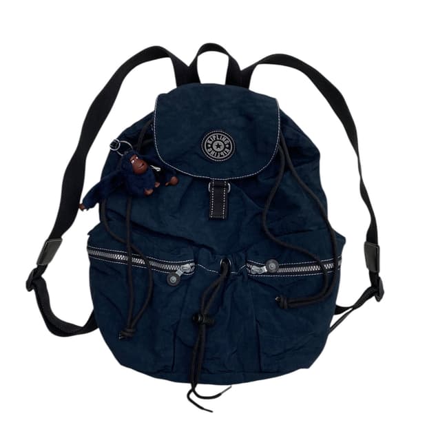 키플링 y2k 네이비 보부상 백팩