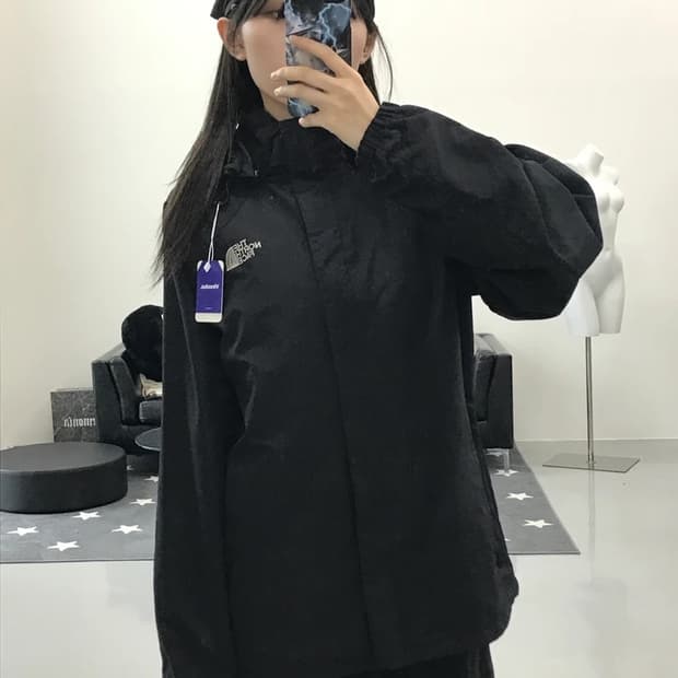 노스페이스 블랙 고프코어 바람막이