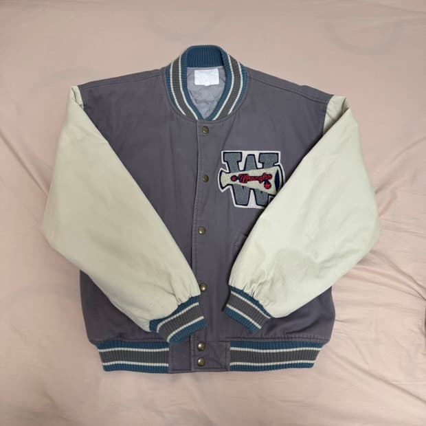 90s 랭글러 바시티 자켓 M