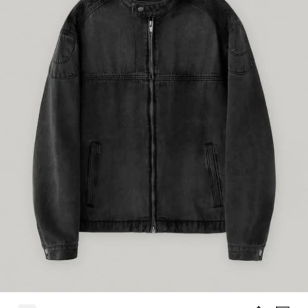 라퍼지스토어 스캐브 워싱 데님 레이서 자켓